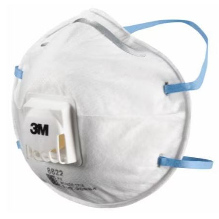 3M P2 Valve Particulate Respirator - Box of 10 - 8822
