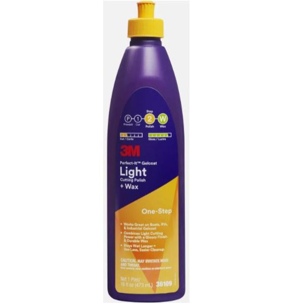 3M Perfect-It Gelcoat Light Cutting Polish + Wax - 36109