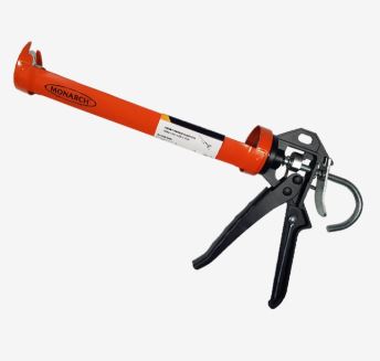 EXTOL PREMIUM Heavy Duty Cradle Caulk Gun - 225mm, With Spike, Reinforced Construction